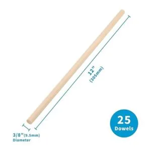 Craftiff Varillas de madera de 38 pulgadas x 12 pulgadas_2