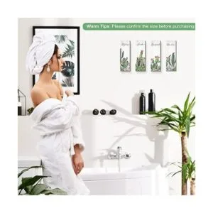 4 piezas de letrero de cactus para decoración de pared de_7