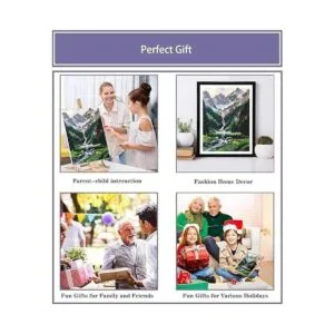 Pintura por números de montañas en cascada para pintar_5