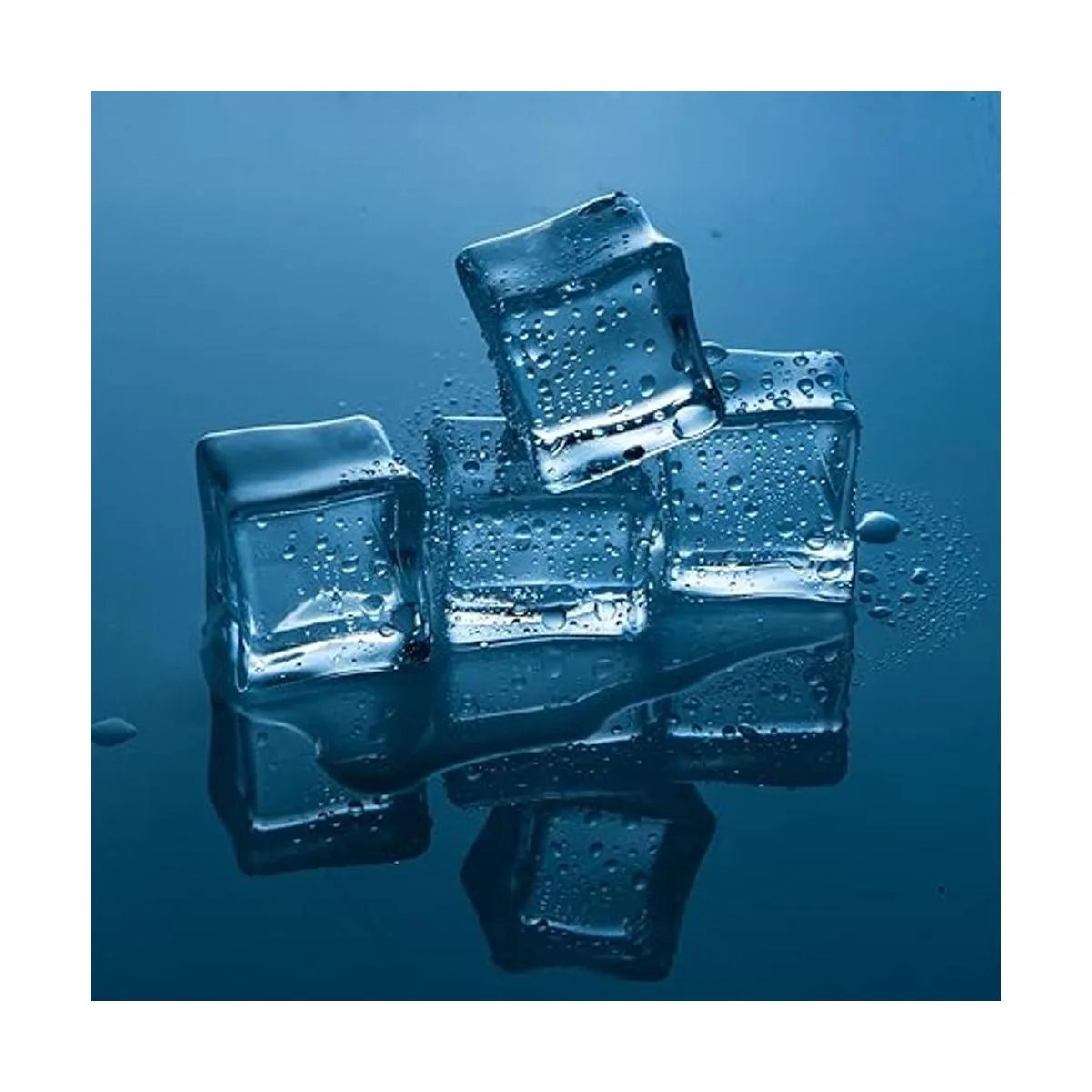 Cubos de hielo cuadrados triturados falsos de diamantes de_5