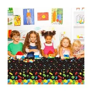 3 piezas de bloques de construcción para fiestas mantel_4