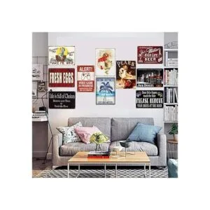 Letrero vintage divertido para el inodoro baño café_5