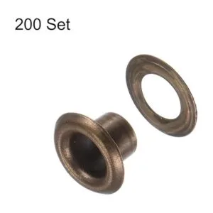 HARFINGTON Kit de 200 ojales de metal de 0.177 in y 0.18_3