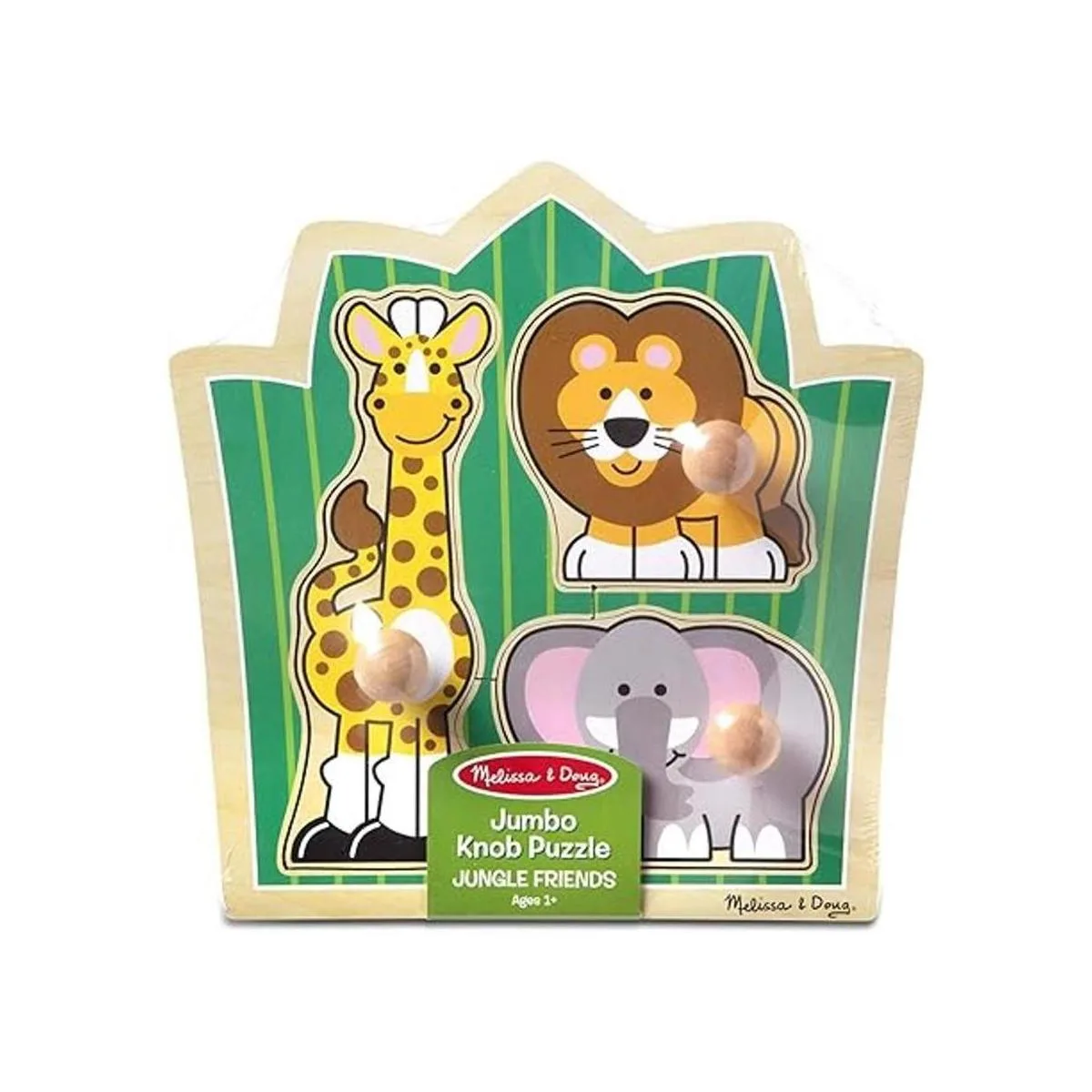 Melissa Doug Jungle Friends Safari Animales Jumbo Knob_5
