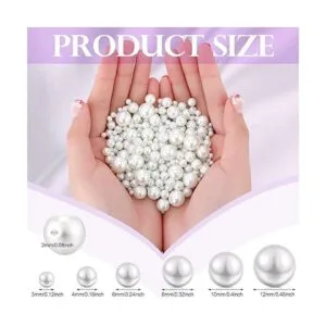 1000 piezas de perlas de cristal blanco perlas blancas_3