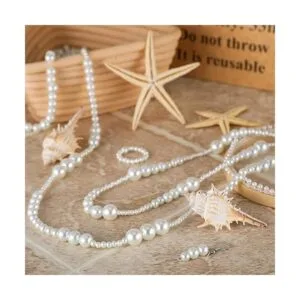 1000 piezas de perlas de cristal blanco perlas blancas_2