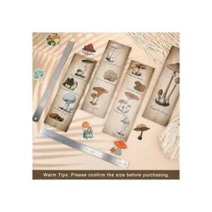 Paquete de 4 carteles de decoración de pared de hongos_3