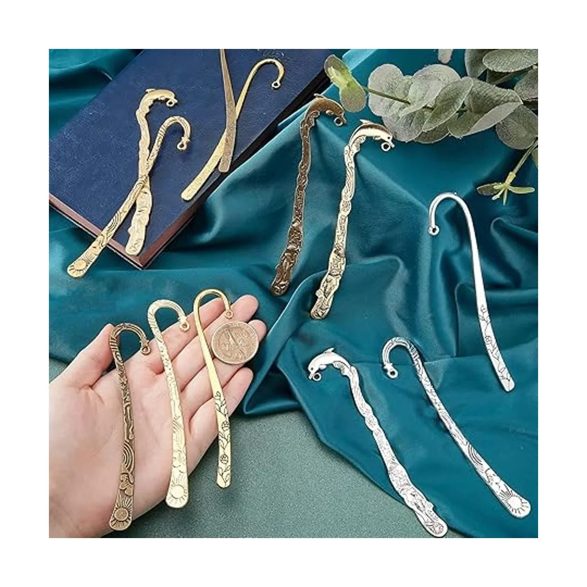 SUNNYCLUE 12 piezas de marcadores de gancho marcapáginas_3