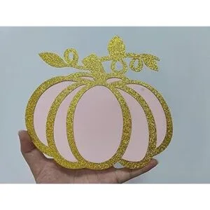 Banner de A Little Pumpkin is On Her Way con purpurina_5