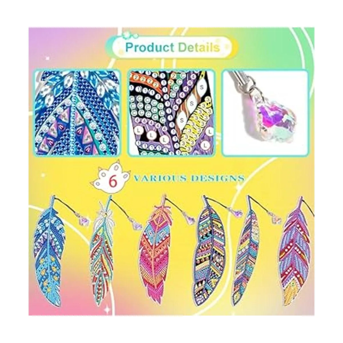 Acudotr Paquete de 6 marcadores de pintura de diamantes_4