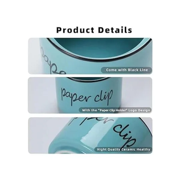 ONTUBE Soportes de clip de papel de porcelana organizador_5