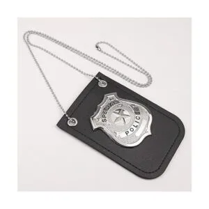 HAPTIME Insignia de policía y esposas de juguete esposas_5