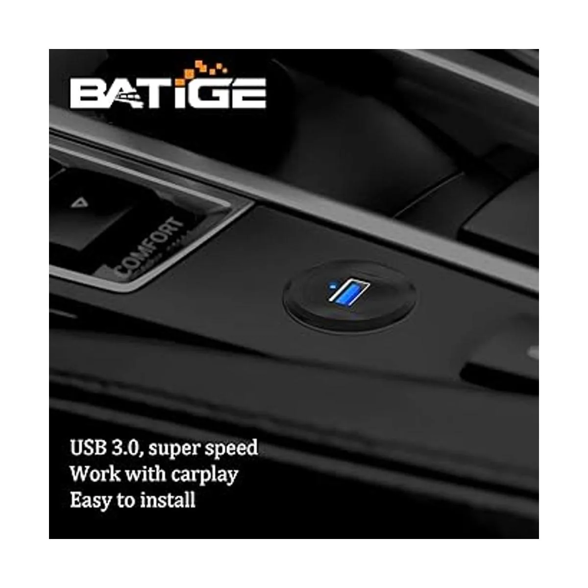 BATIGE Cable de aleación de puerto único USB 3.0 para_2