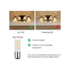 Paquete de 2 bombillas para máquina de coser BA15D de_4