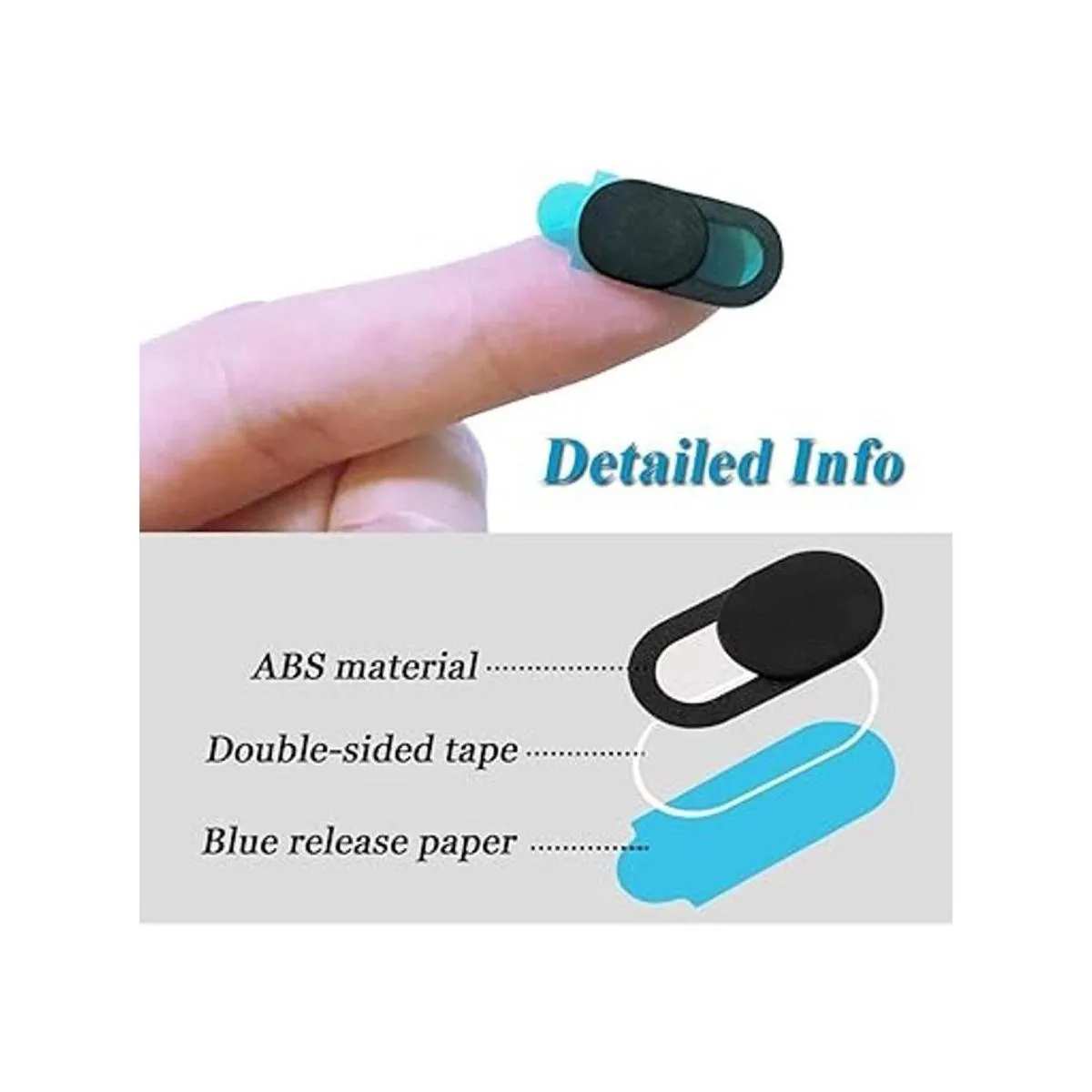 Mesee 50 piezas de cubierta de cámara web 0.027 pulgadas_3