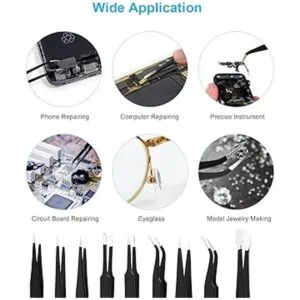 Pinzas ESD de precisión juego de pinzas antiestáticas ESD_4