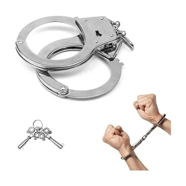 HAPTIME Insignia de policía y esposas de juguete esposas_4