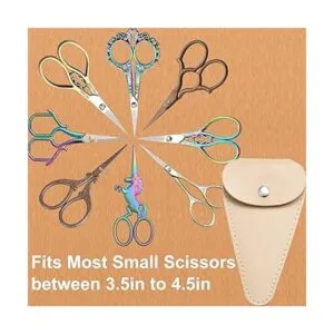 HITOPTY Tijeras de bordar de 5.0 in pequeñas tijeras_6