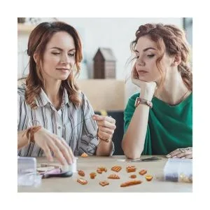 60 piezas hechas a mano de simulación de pan tostado_6