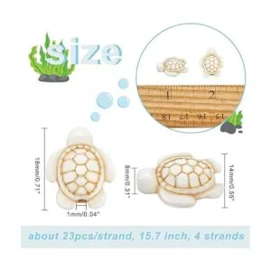 NBEADS Acerca de 92 hilos de cuentas turquesa abalorios_6