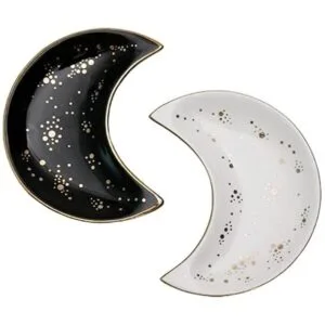 Bandeja de cerámica para joyas de luna plato decorativo_6