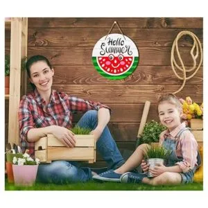 PETCEE Hello Summer Letrero para puerta de verano 11.4_3