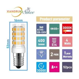 Bombilla LED E14 regulable de 4 W equivalente a bombilla_2