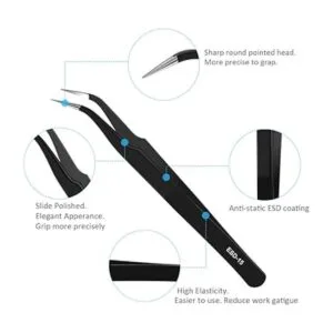 Pinzas ESD de precisión juego de pinzas antiestáticas ESD_2
