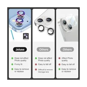 Paquete de 2 x 2 protectores de lente de cámara Jeluse_3