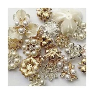 Qililandiy 22 piezas de perlas de diamantes de imitación_2