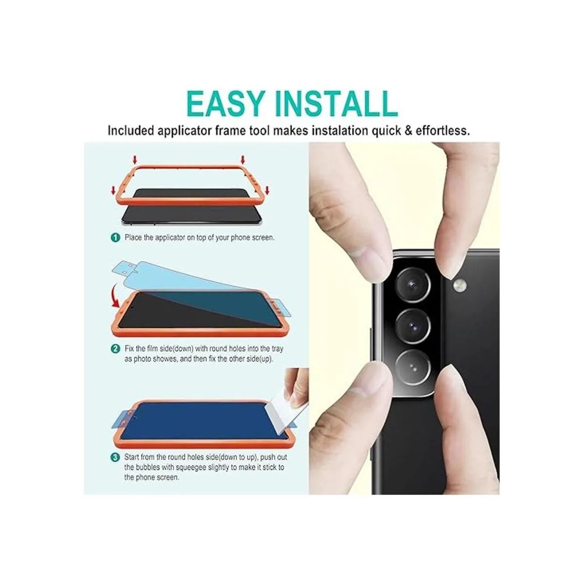 Protector de pantalla para Galaxy S22 Plus con protector_5