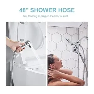 OFFO Manguera de ducha manguera de bidé de 48 pulgadas_3