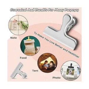 12 Pack Silver Chip Clips Bag Clips Food Clips Clips for_3