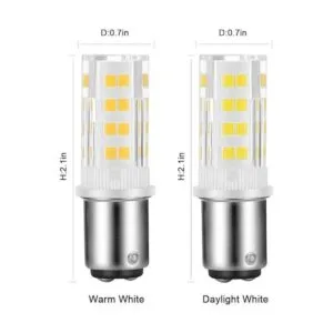 Paquete de 2 bombillas para máquina de coser BA15D de_2