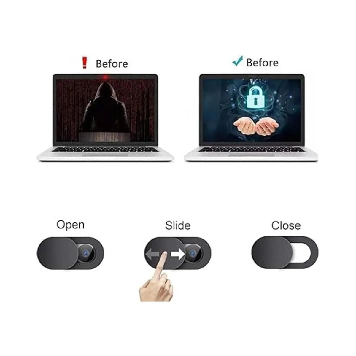 Mesee 50 piezas de cubierta de cámara web 0.027 pulgadas_6