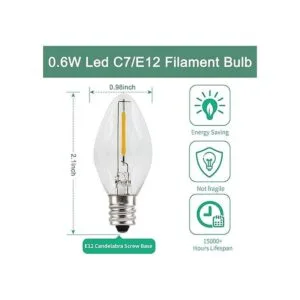 2 juegos de cable de accesorios con una bombilla LED_2