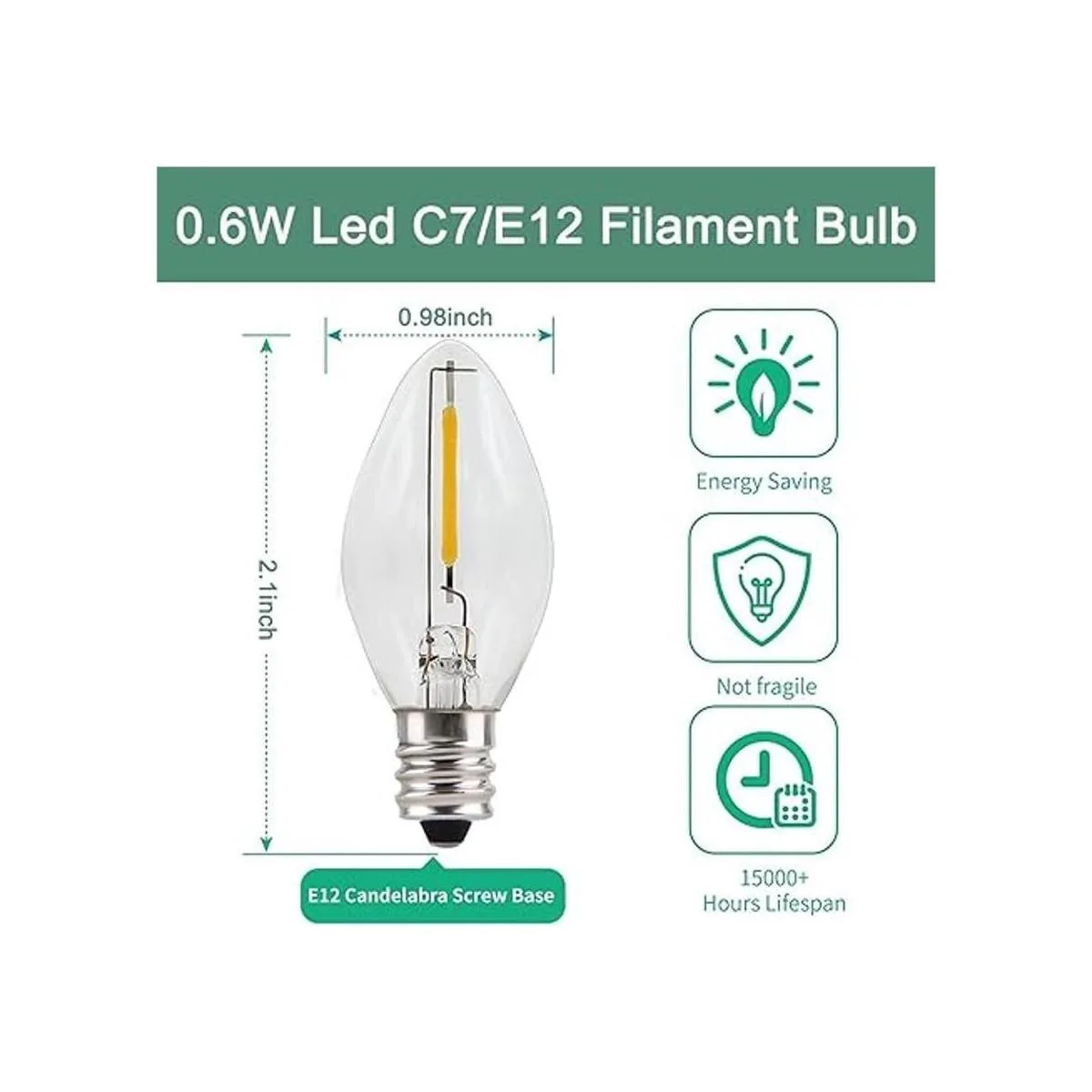 2 juegos de cable de accesorios con una bombilla LED_2