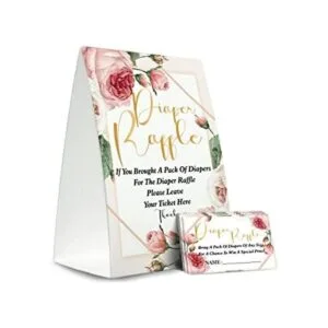 Letrero de rifa kit de juego para baby shower 1 cartel_1