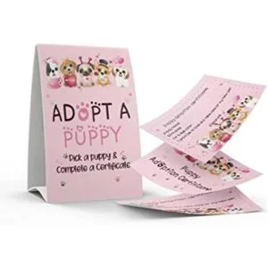 Juego de 1 letrero de adoptar un cachorro y 10_1