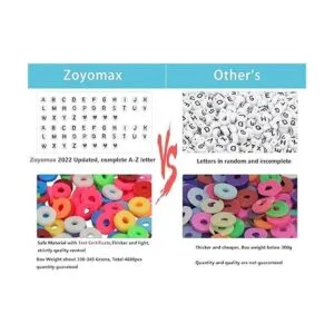 Zoyomax 4880 cuentas de arcilla para hacer pulseras 0.236_2