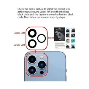 GVKVGIH Fundas de repuesto para lente de cámara trasera_4