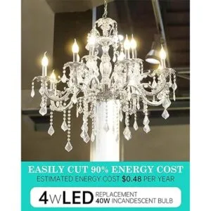 AMDTU Bombilla LED E12 bombillas de candelabro_2