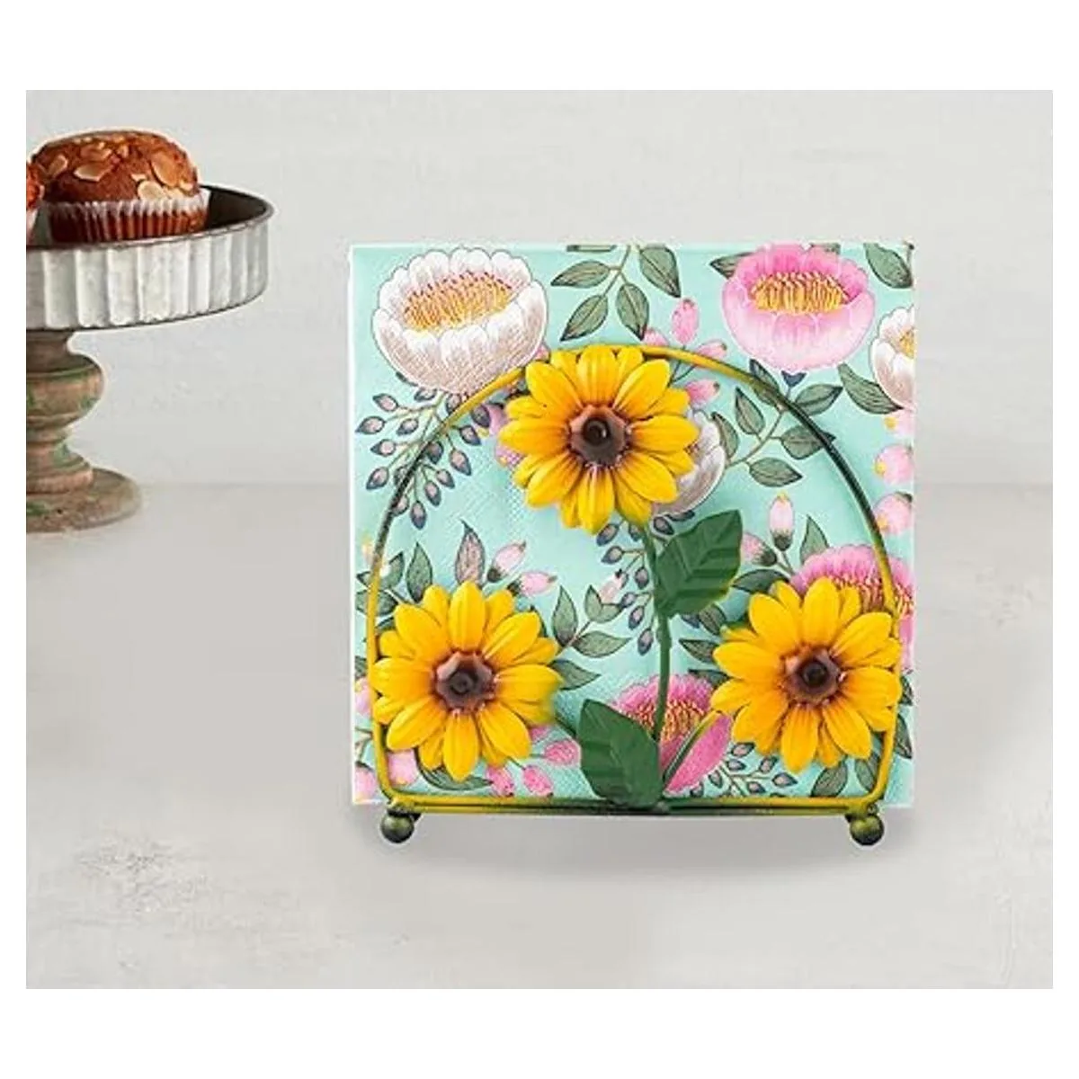 Servilletero para mesa de girasol de granja servilleta de_7