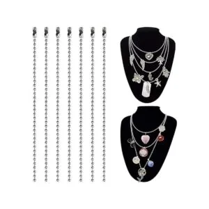 Collar cadena de bolas chapado en níquel KinHom 24_5