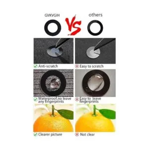 GVKVGIH Fundas de repuesto para lente de cámara trasera_3