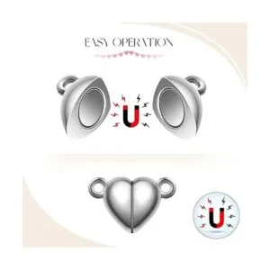 48 cierres magnéticos en forma de corazón para el día de_3