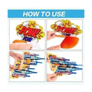 10 piezas de decoración de fiesta temática de héroe_3