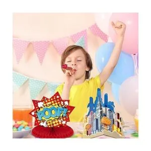 10 piezas de decoración de fiesta temática de héroe_5