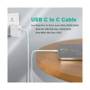 Cable de carga USB C a USB C de 10 pies cable compatible_3