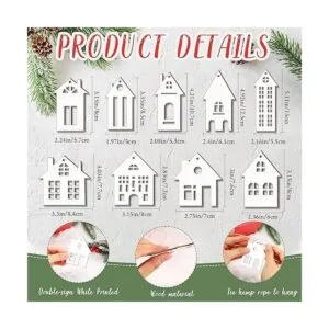 18 adornos de madera para casa para árbol de Navidad_2